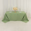 Premium Polyester 90"x132" Rectangle Tablecloth Sage Green - Seamless 220GSM Stain-Resistant Table Cover