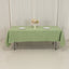 Premium Polyester 60"x102" Rectangle Tablecloth Sage Green - Durable 220GSM Wrinkle-Resistant Table Cover