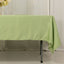 Lamour Satin 60"x102" Rectangle Tablecloth Sage Green - Durable & Silky Soft Feel Table Cover