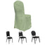 Crinkle Crushed Taffeta Chair Cover for Banquet Chairs Sage Green - Reusable Slipcover