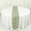 Taffeta 12"x108" Table Runner Sage Green - Accordion Crinkle Design