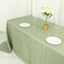 Taffeta 90"x132" Rectangle Tablecloth Sage Green - Seamless Accordion Crinkle Table Cover
