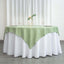 Polyester 70"x70" Table Overlay Square Tablecloth Sage Green - Wrinkle-Resistant & Durable Table Cover
