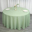 Polyester 132" Round Tablecloth Sage Green - Seamless Chic Table Cover