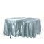 Satin 108" Round Tablecloth Dusty Blue - Smooth and Lustrous Table Cover