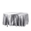 Satin 108" Round Tablecloth Silver - Smooth and Lustrous Table Cover