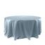 Satin 120" Round Tablecloth Dusty Blue - Stylish Seamless Table Cover