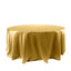 Satin 120" Round Tablecloth Gold - Stylish Seamless Table Cover for Weddings & Events