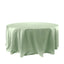 Satin 120" Round Tablecloth Sage Green - Stylish Seamless Table Cover