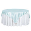 Satin 72"x72" Table Overlay Square Tablecloth Light Blue - Smooth Finish Table Cover