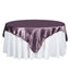 Satin 72"x72" Table Overlay Square Tablecloth Violet Amethyst - Smooth Finish Table Cover