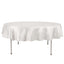 Satin 90" Round Tablecloth Ivory - Smooth and Lustrous Table Cover