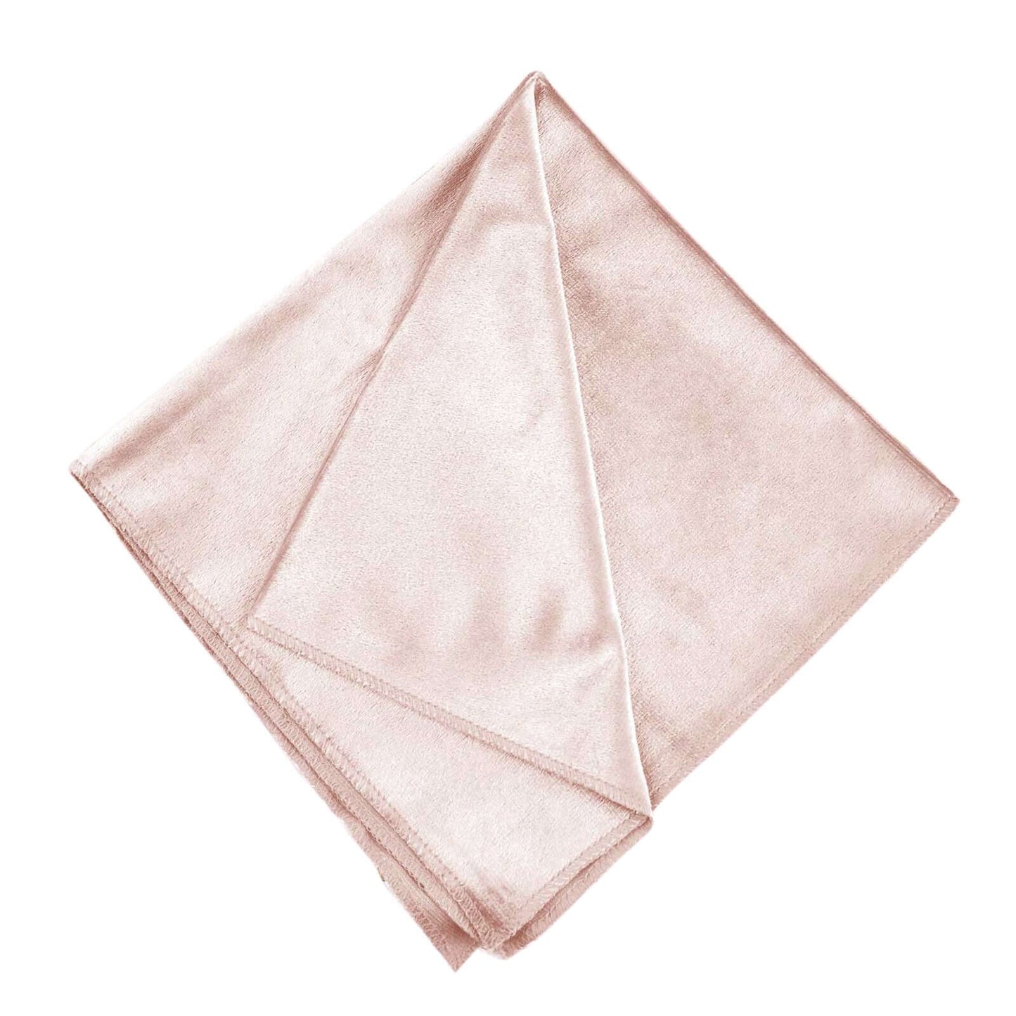 5 Pack Premium Velvet 20"x20" Napkins Blush - Soft Sheen Finish Cloth Napkins