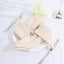 5 Pack Satin 20"x20" Napkins Beige - Luxurious Shine & Smooth Dinner Napkins