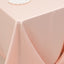 Lamour Satin 90"x132" Rectangle Tablecloth Blush - Soft & Silk-Like Seamless Table Cover