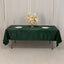 Lamour Satin 60"x102" Rectangle Tablecloth Hunter Emerald Green - Durable & Silky Soft Feel Table