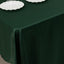Lamour Satin 60"x126" Rectangle Tablecloth Hunter Emerald Green - Soft & Silk-Like Table Cover
