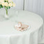 Premium Polyester 90" Round Tablecloth Ivory - Stain and Wrinkle-Resistant Design with 220GSM Thickness Table Cover