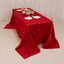 Lamour Satin 90"x132" Rectangle Tablecloth Red - Soft & Silk-Like Seamless Table Cover