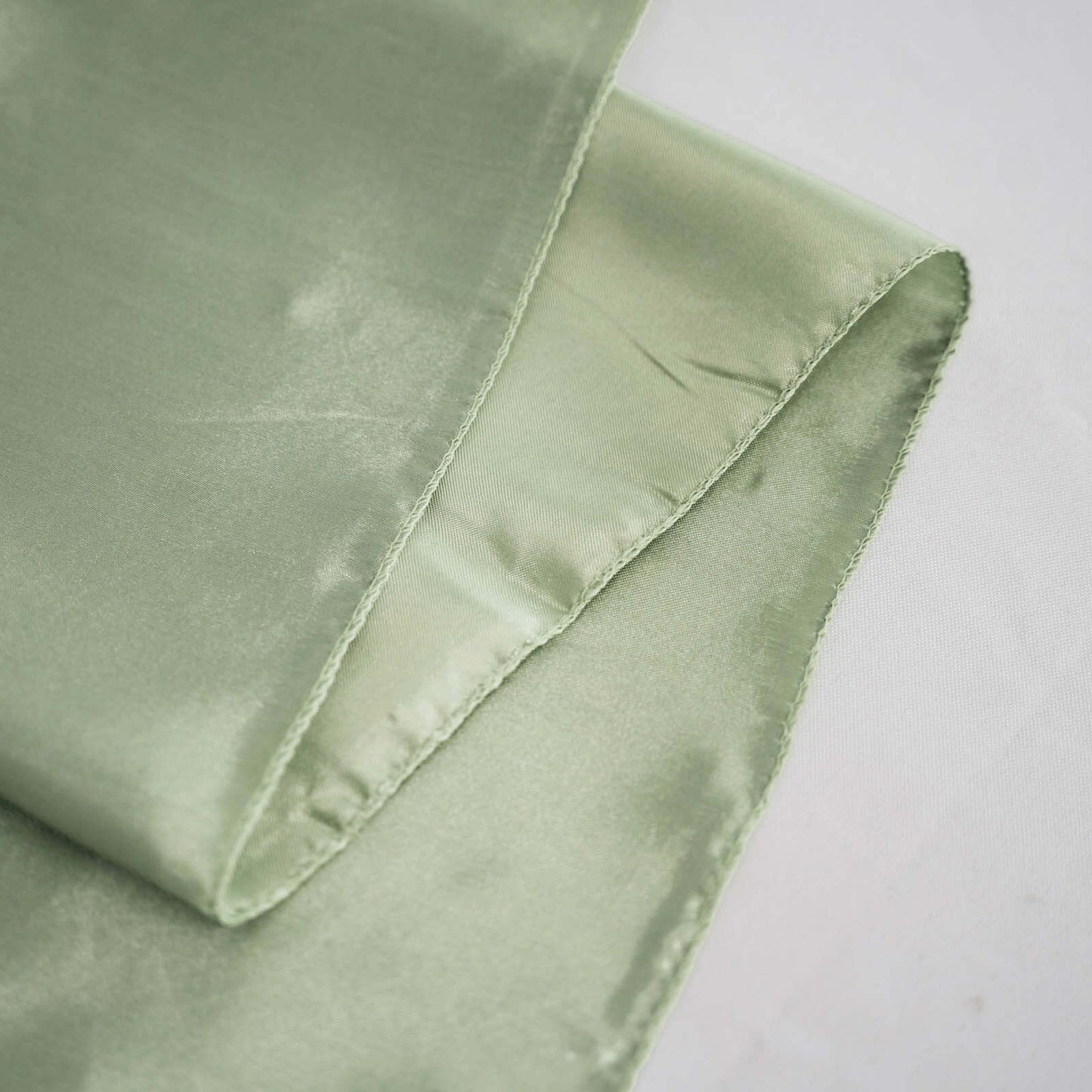 Satin 108" Round Tablecloth Sage Green - Smooth and Lustrous Table Cover