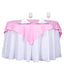 Polyester 54"x54" Table Overlay Square Tablecloth Pink - Wrinkle-Resistant & Durable Table Cover