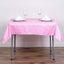 Polyester Square 54"x54" Tablecloth Pink - Wrinkle-Resistant & Durable Table Cover