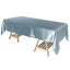 Satin Rectangular 60"x102" Tablecloth Dusty Blue - Smooth and Lustrous Table Cover