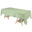 Satin Rectangular 60"x102" Tablecloth Sage Green - Smooth and Lustrous Table Cover