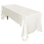 Satin Rectangular 60"x126" Tablecloth Ivory - Smooth and Lustrous Table Cover