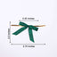 50 Pcs 3" Satin Ribbon Bows With Twist Ties, Gift Basket Party Favor Bags Decor - Hunter Emerald Green Classic Style