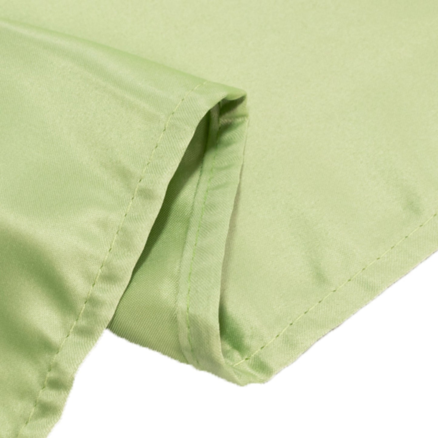 Lamour Satin 60"x102" Rectangle Tablecloth Sage Green - Durable & Silky Soft Feel Table Cover