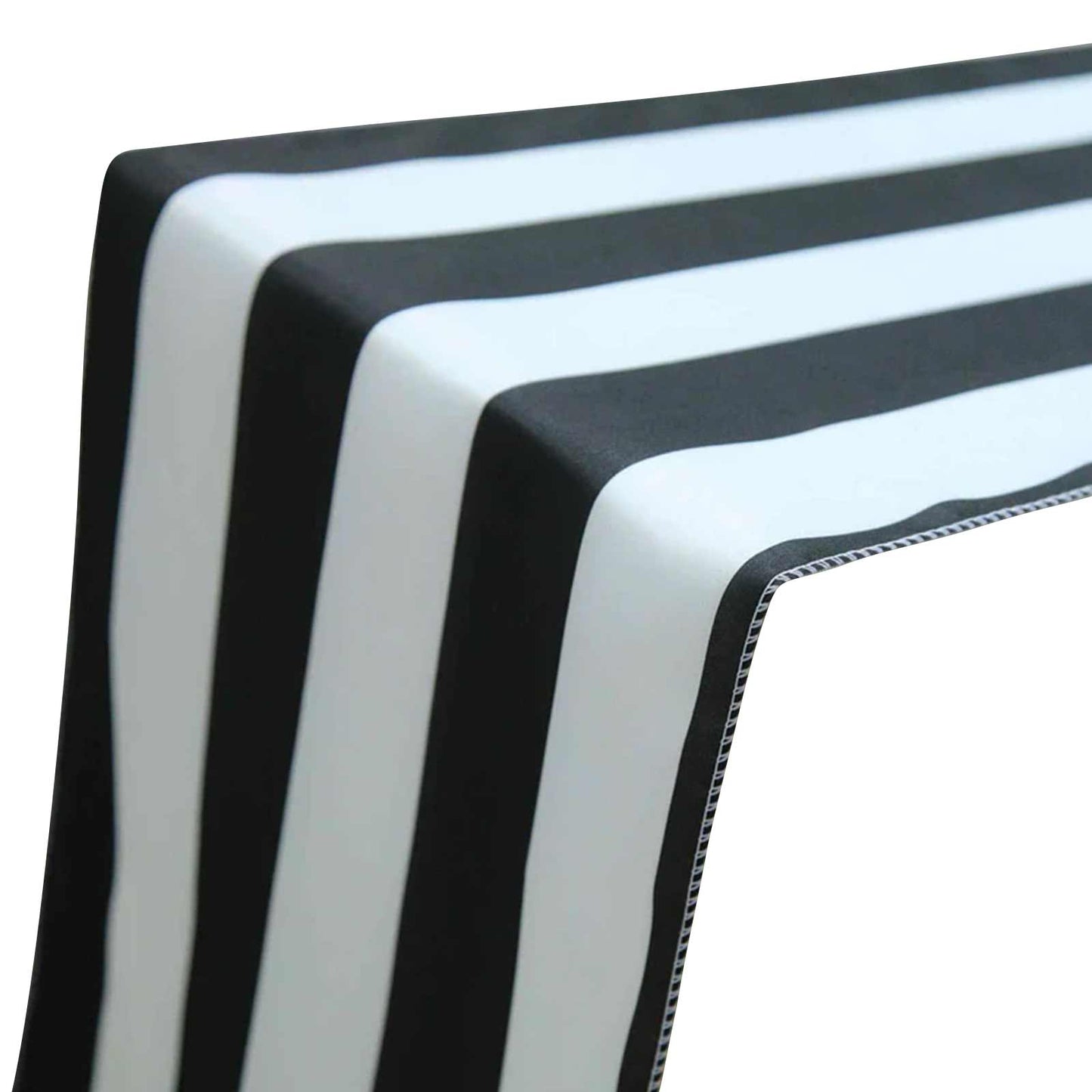 Satin 12"x108" Table Runner Black/White Stripe - Classic & Exquisite Table Decor