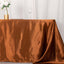 Satin Rectangular 90"x132" Tablecloth Cinnamon Brown - Seamless Table Cover