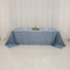 Lamour Satin 90"x156" Rectangle Tablecloth Dusty Blue - Luxurious, Soft Seamless Table Cover