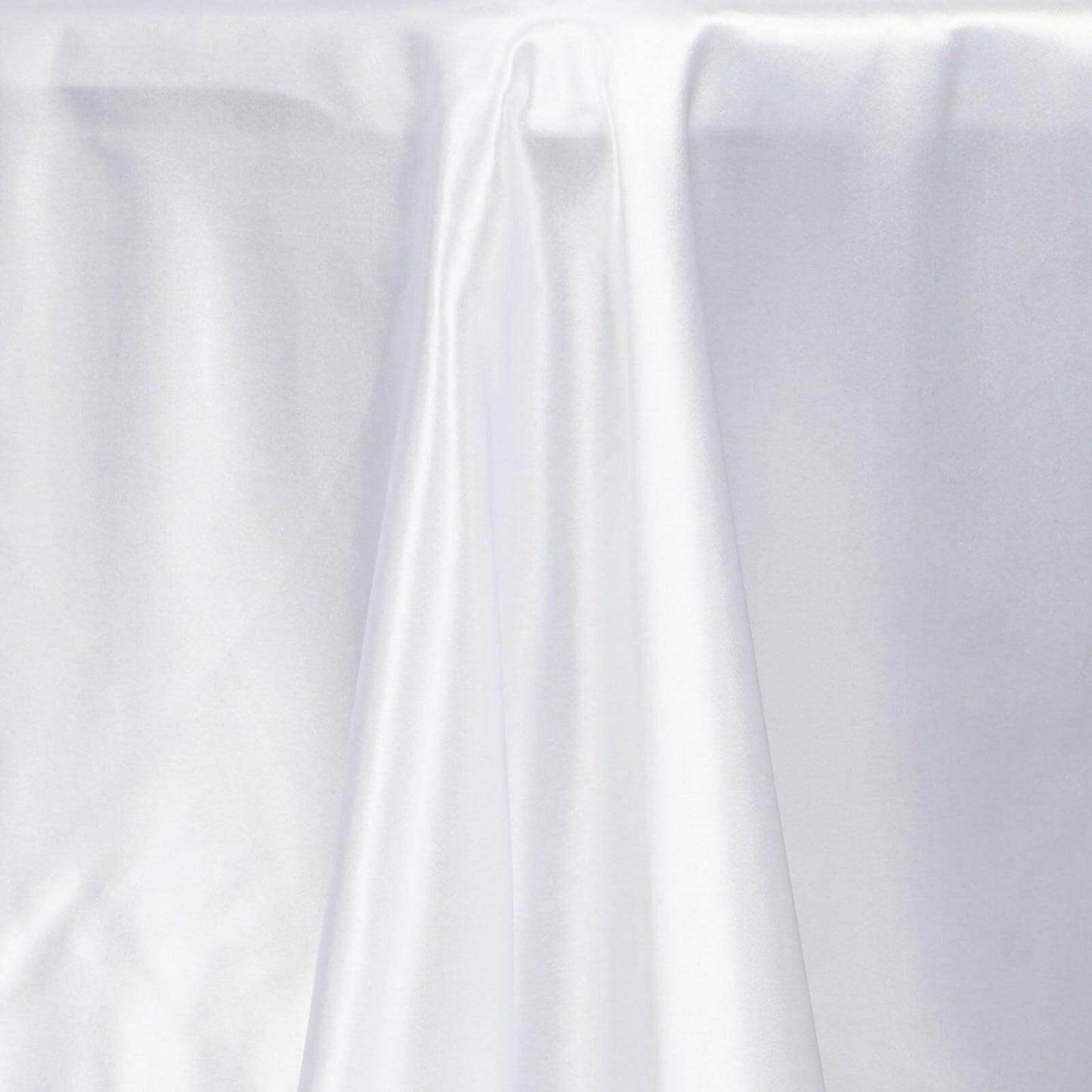 Satin Rectangular 72"x120" Tablecloth White - Smooth & Easy to Maintain Table Cover For Classy Weddings & Events