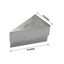 10-Pack Cardstock Triangle Cake Slice Boxes Metallic Silver with Scalloped Top - Decorative Takeaway Dessert Containers for Pie Snacks & Party Favors 5"x3"