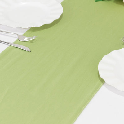 Scuba Polyester 12’’x108’’ Table Runner Sage Green - Wrinkle-Free Table Linen - Runners