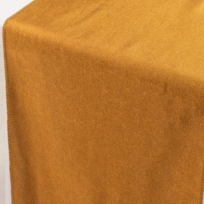 Scuba Polyester 12’’x108’’ Table Runner Shimmer Gold - Wrinkle-Free Table Linen for Events and Banquets - Runners