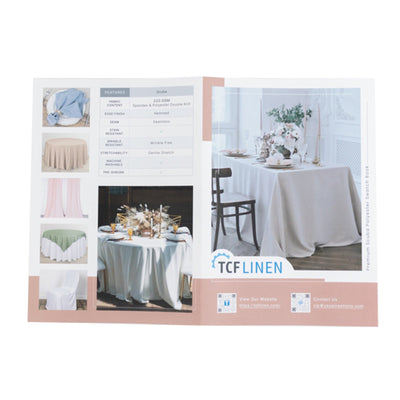 Scuba Polyester Fabric Sample Book - 30 Colors High-Quality Swatches for Upholstery Sewing and Craft Projects