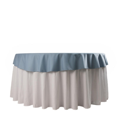 Scuba Round 70’’ Tablecloth Dusty Blue - Wrinkle Free & Stain Resistant Table Cover - Tablecloths