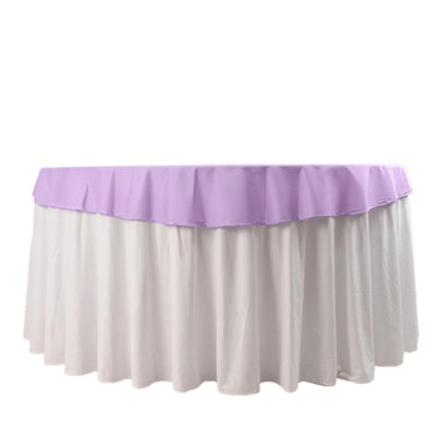 Scuba Round 70’’ Tablecloth Lavender Lilac - Wrinkle Free & Stain Resistant Table Cover - Tablecloths