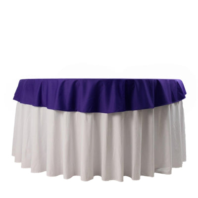 Scuba Round 70’’ Tablecloth Purple - Wrinkle Free & Stain Resistant Table Cover - Tablecloths