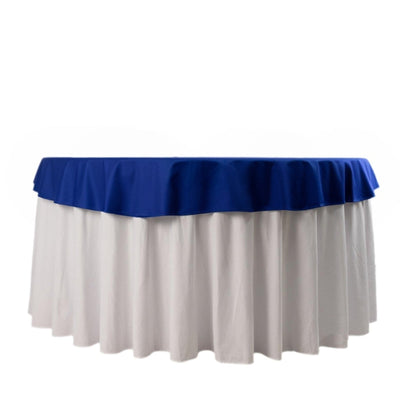 Scuba Round 70’’ Tablecloth Royal Blue - Wrinkle Free & Stain Resistant Table Cover - Tablecloths
