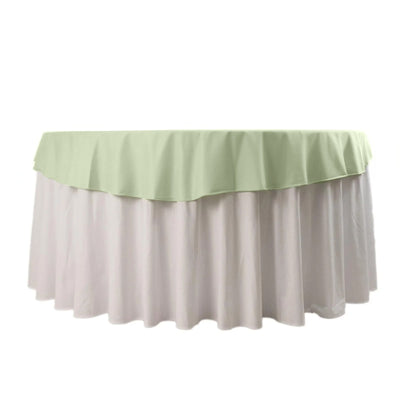 Scuba Round 70’’ Tablecloth Sage Green - Wrinkle Free & Stain Resistant Table Cover - Tablecloths