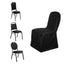 Scuba Stretch Chair Cover Black for Banquet Chairs Slim Fit Design - Wrinkle Free and Durable Slipcover