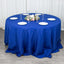 Premium Polyester 132" Round Tablecloth Royal Blue - Seamless 220GSM Wrinkle-Resistant Table Cover