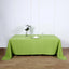 Polyester 90"x132" Rectangle Tablecloth Apple Green - Seamless Wrinkle-Resistant Table Cover