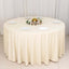 Scuba Round 120" Tablecloth Beige - Wrinkle Free & Stain Resistant Seamless Table Cover