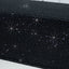 Scuba Rectangular Tablecloth 90"Ã—156" Black with Rhinestone Accents â€“ Seamless, Wrinkle-Free, Stain-Resistant Event Linen