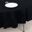 100% Cotton 90" Round Tablecloth Black Linen - Soft & Breathable Table Cover
